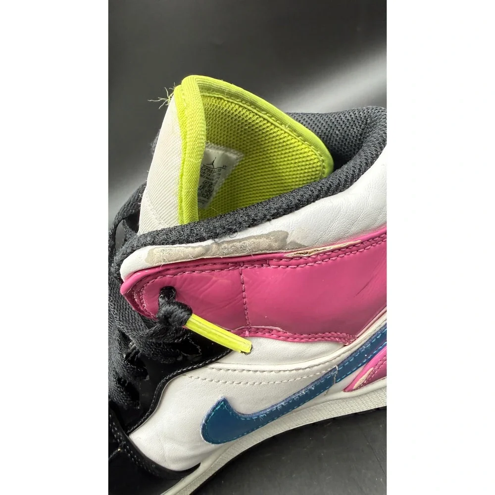 Air Jordan 1 Mid SE Edge Glow White Pink Green Blue CZ9834-100 Mens 11